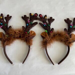 Light up Reindeer Antler Headbands (Set of 2)